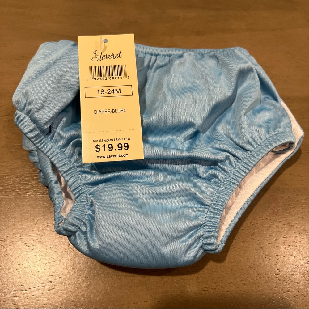 Leveret Reusable Swim Diaper Blue 18-24M